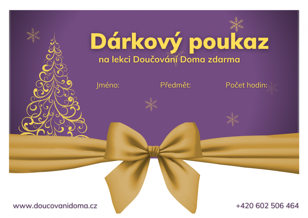 Vánoční dárkový poukaz